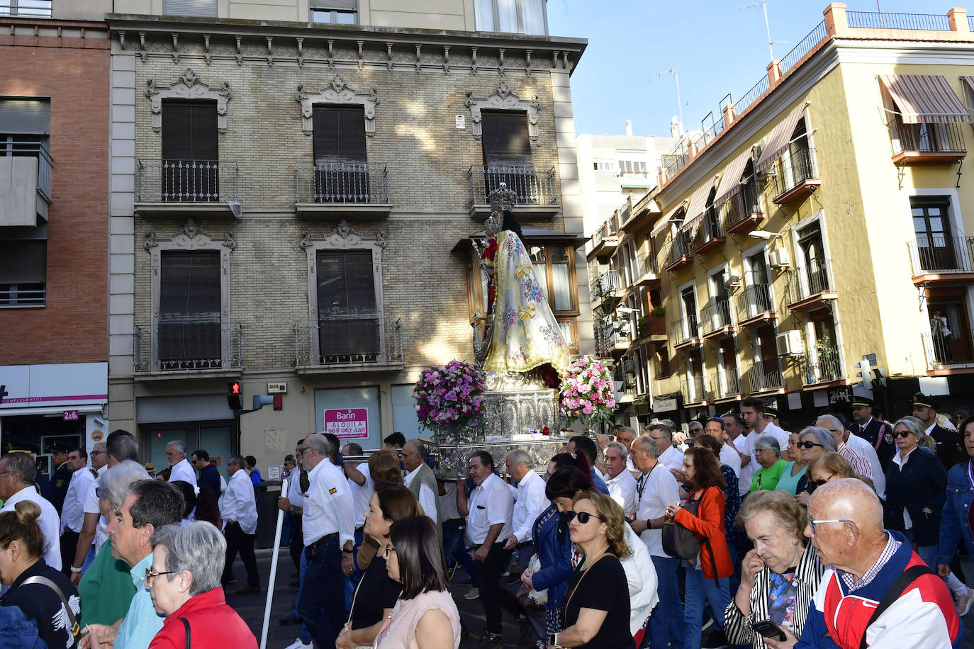 La subida de la Virgen de la Fuensanta a su santuario, en imágenes