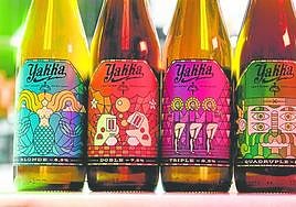 Blonde, Doble, Triple, Cuádruple y Quintuple, las cinco cervezas de la empresa murciana.