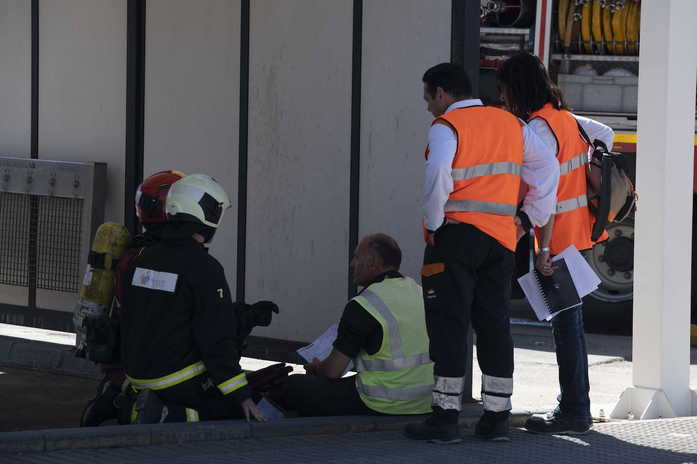 Simulacro de un accidente en Cartagena