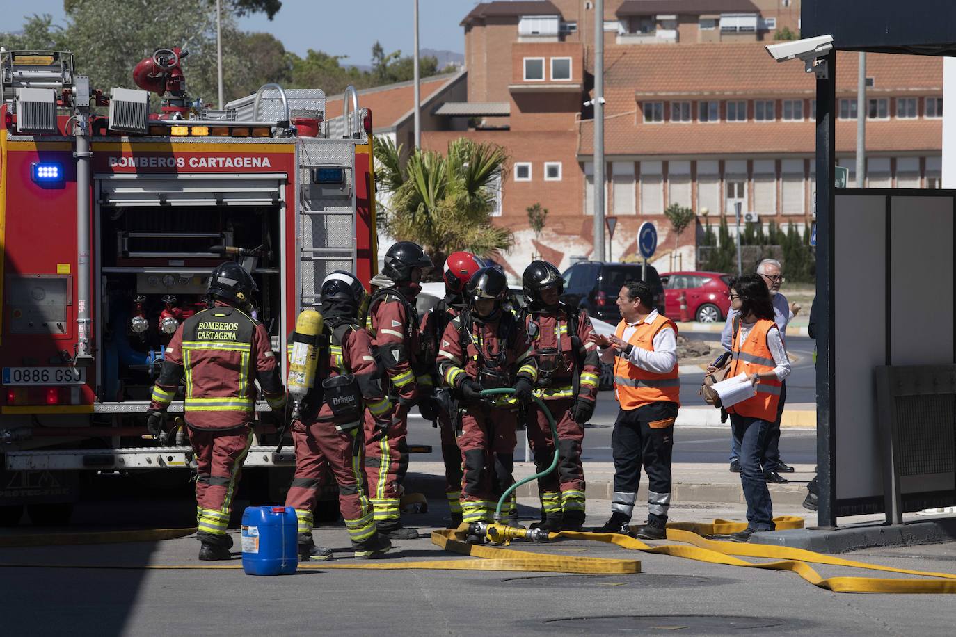 Simulacro de un accidente en Cartagena