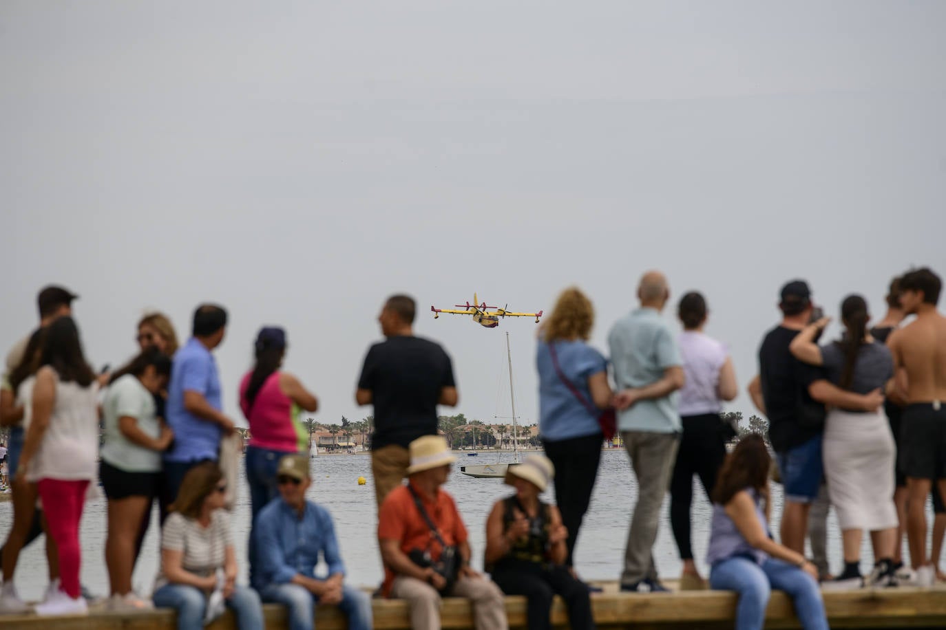 La exhibición de hidroaviones en Los Alcázares, en imágenes