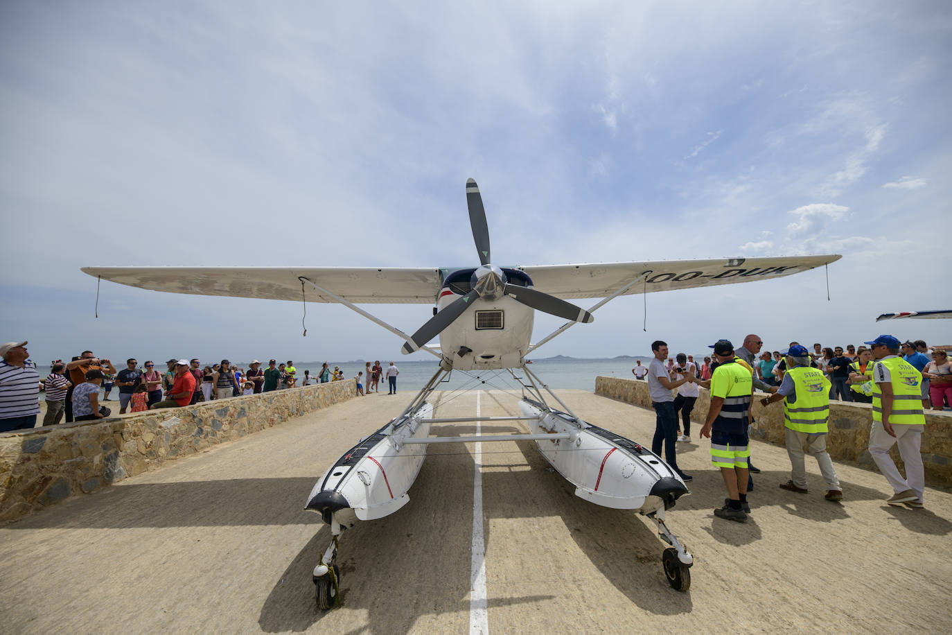 La exhibición de hidroaviones en Los Alcázares, en imágenes