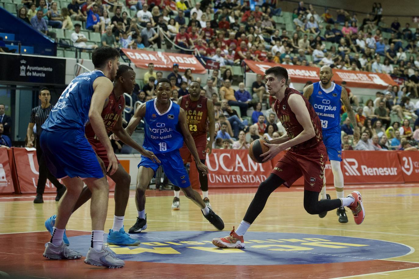 La victoria del UCAM Murcia frente al Fuenlabrada, en imágenes