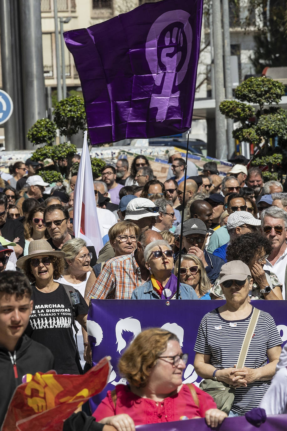 La manifestación del Primero de Mayo en Cartagena, en imágenes