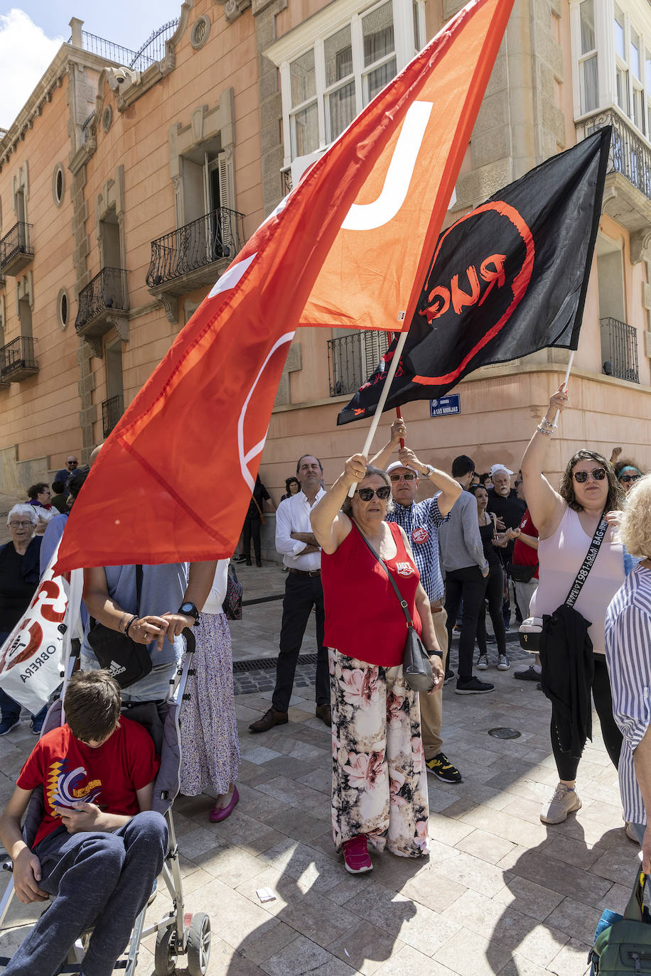 La manifestación del Primero de Mayo en Cartagena, en imágenes