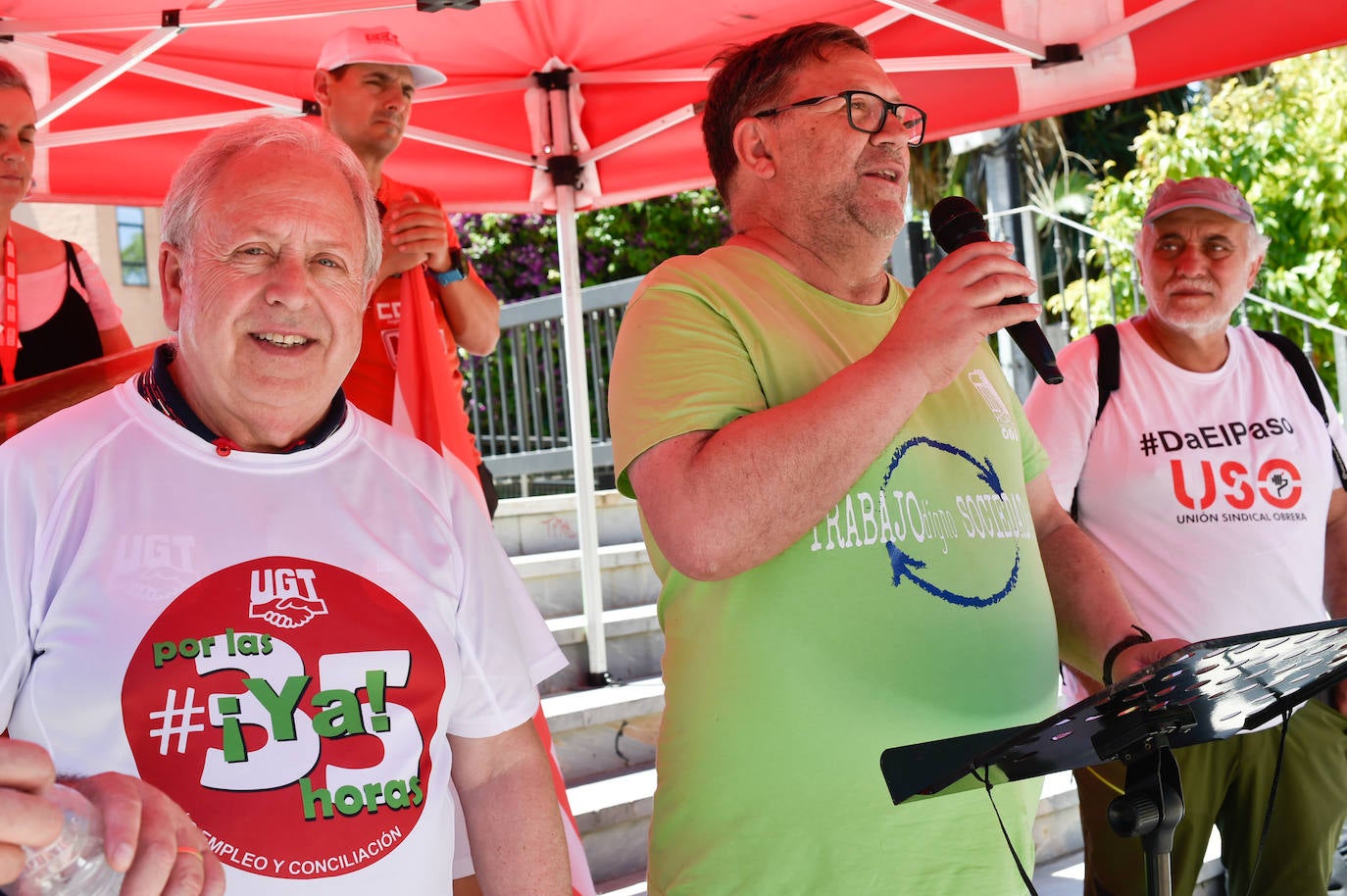 La manifestación del Primero de Mayo en Murcia, en imágenes