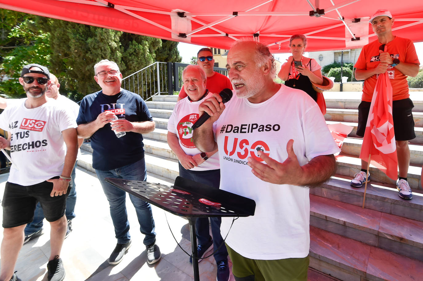 La manifestación del Primero de Mayo en Murcia, en imágenes