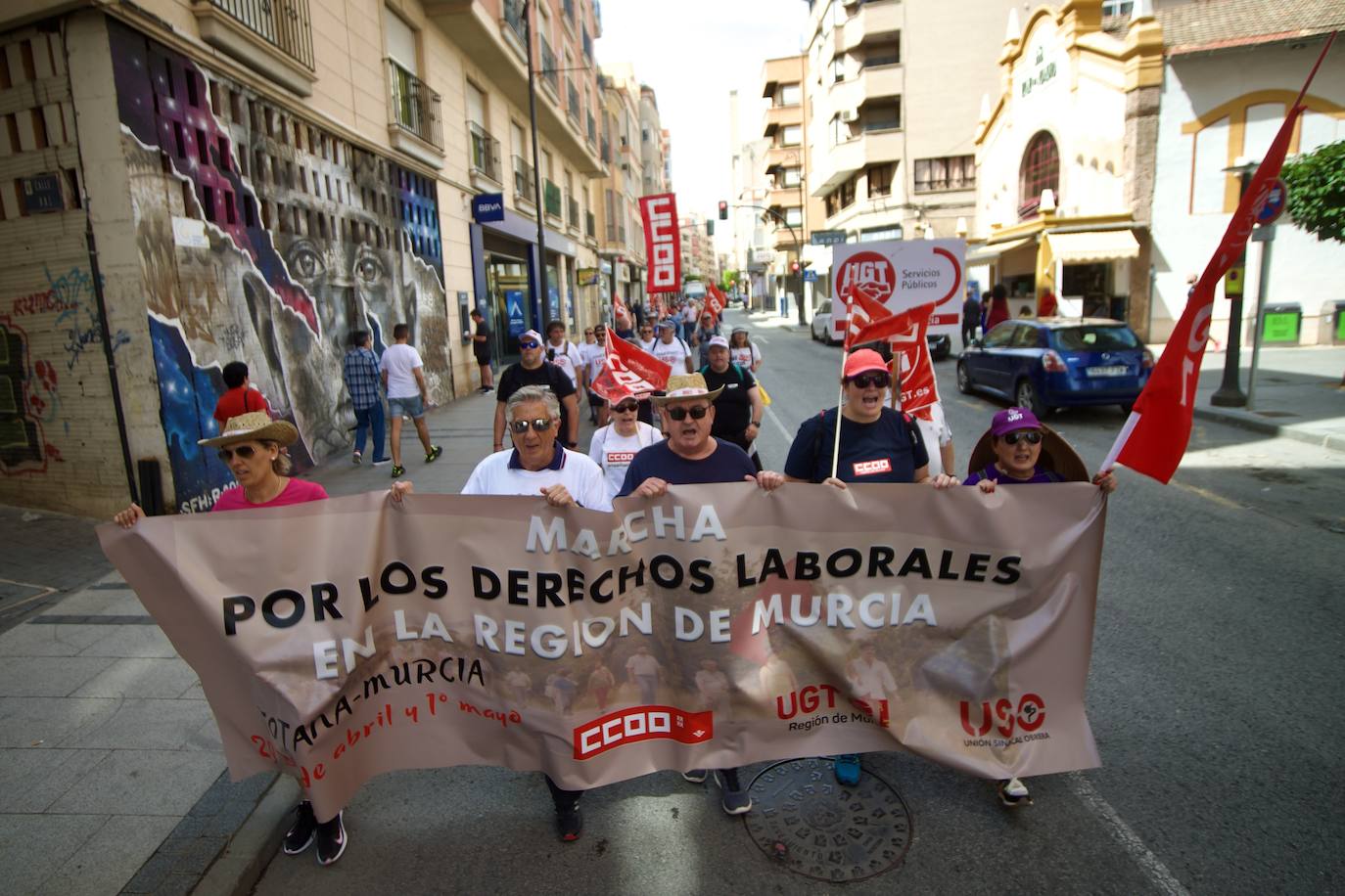 Marcha en Murcia por los derechos laborales