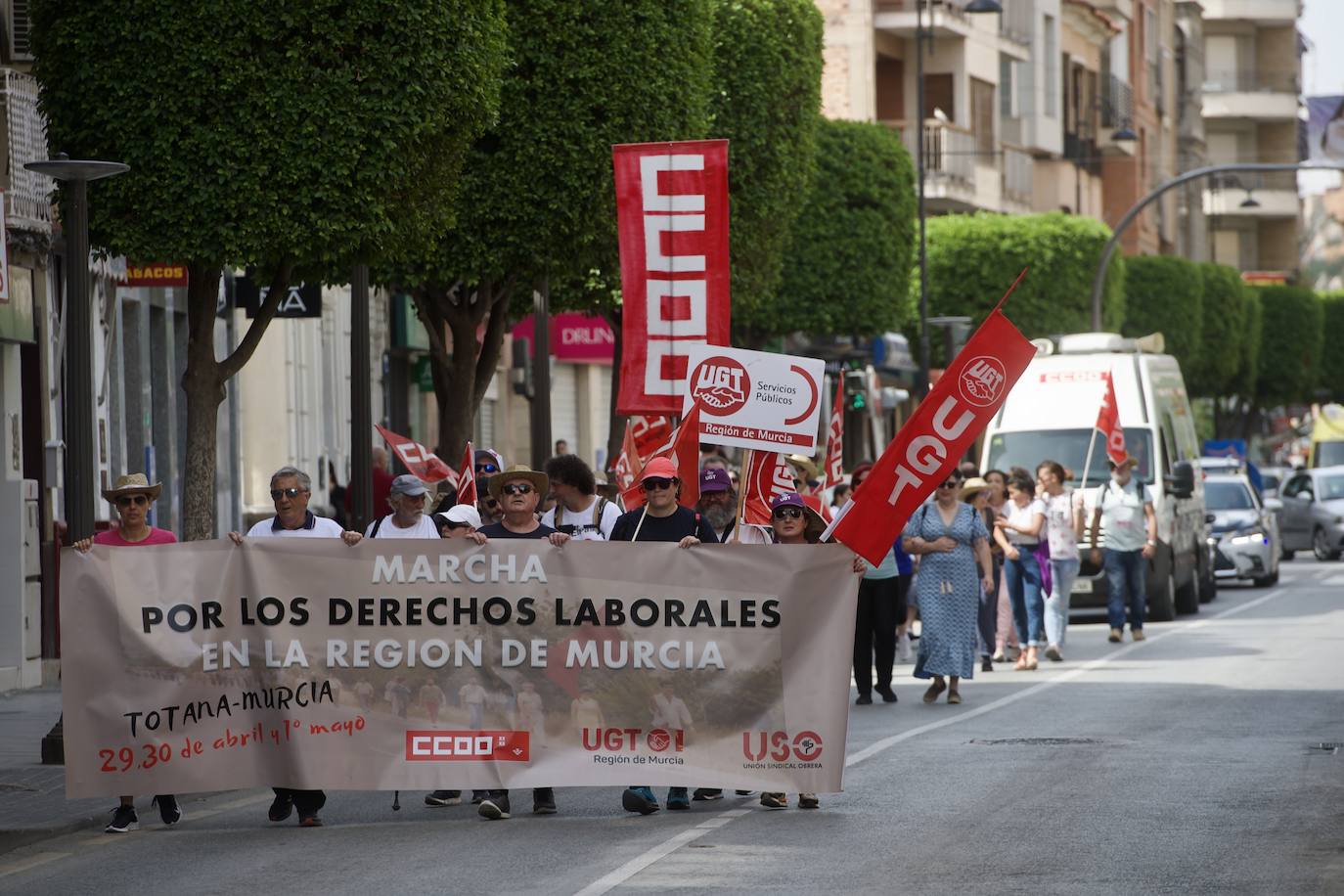 Marcha en Murcia por los derechos laborales