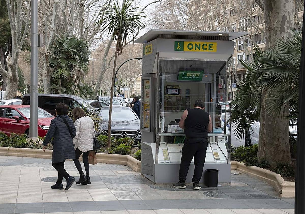 Una caseta de venta de la ONCE, en una imagen de archivo.