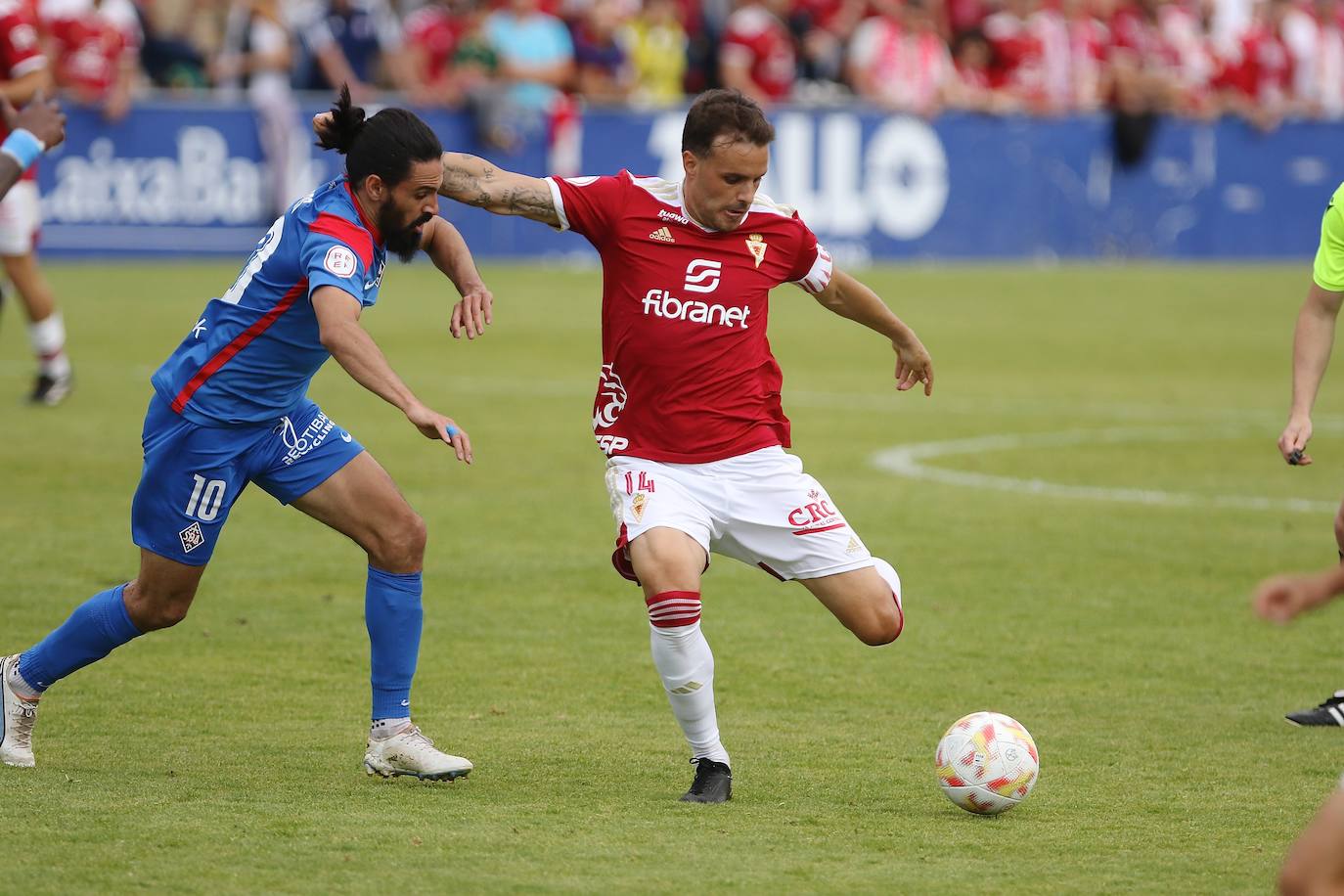 La derrota del Real Murcia frente al Amorebieta, en imágenes