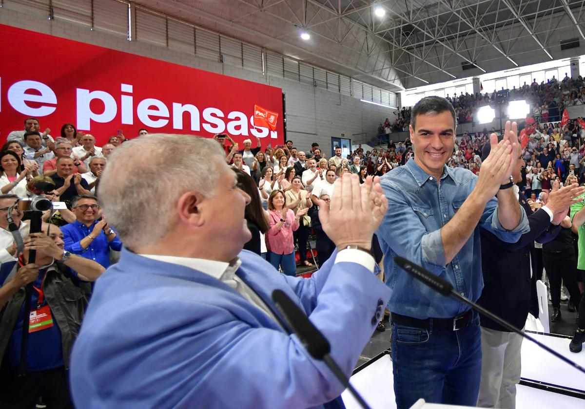 El acto de Pedro Sánchez en Murcia, en imágenes