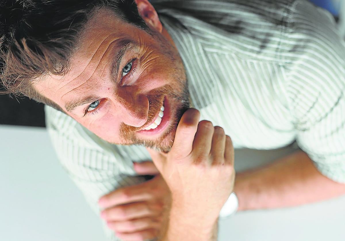 El arqueólogo Ignacio Martín Lerma, fotografiado esta semana en la Redacción de LA VERDAD.