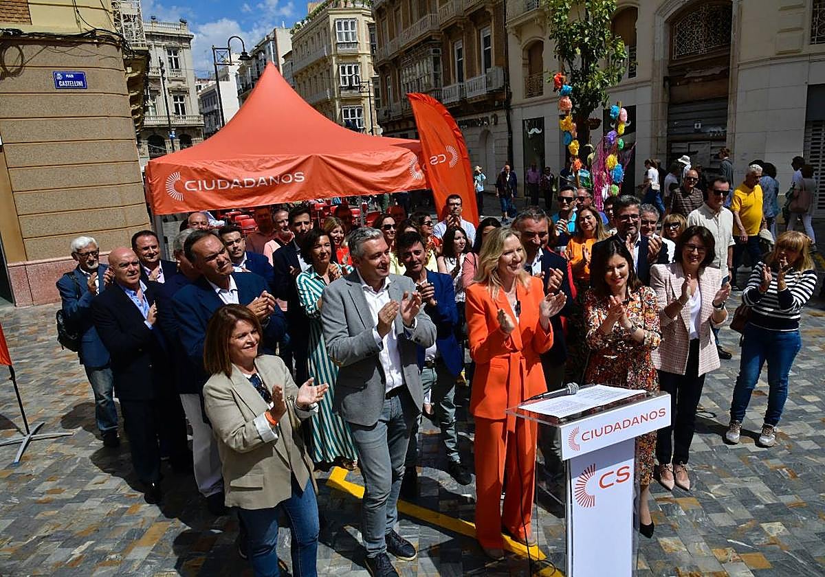 Presentación de la candidatura a la presidencia de la CARM de María José Ros, este domingo en Cartagena.