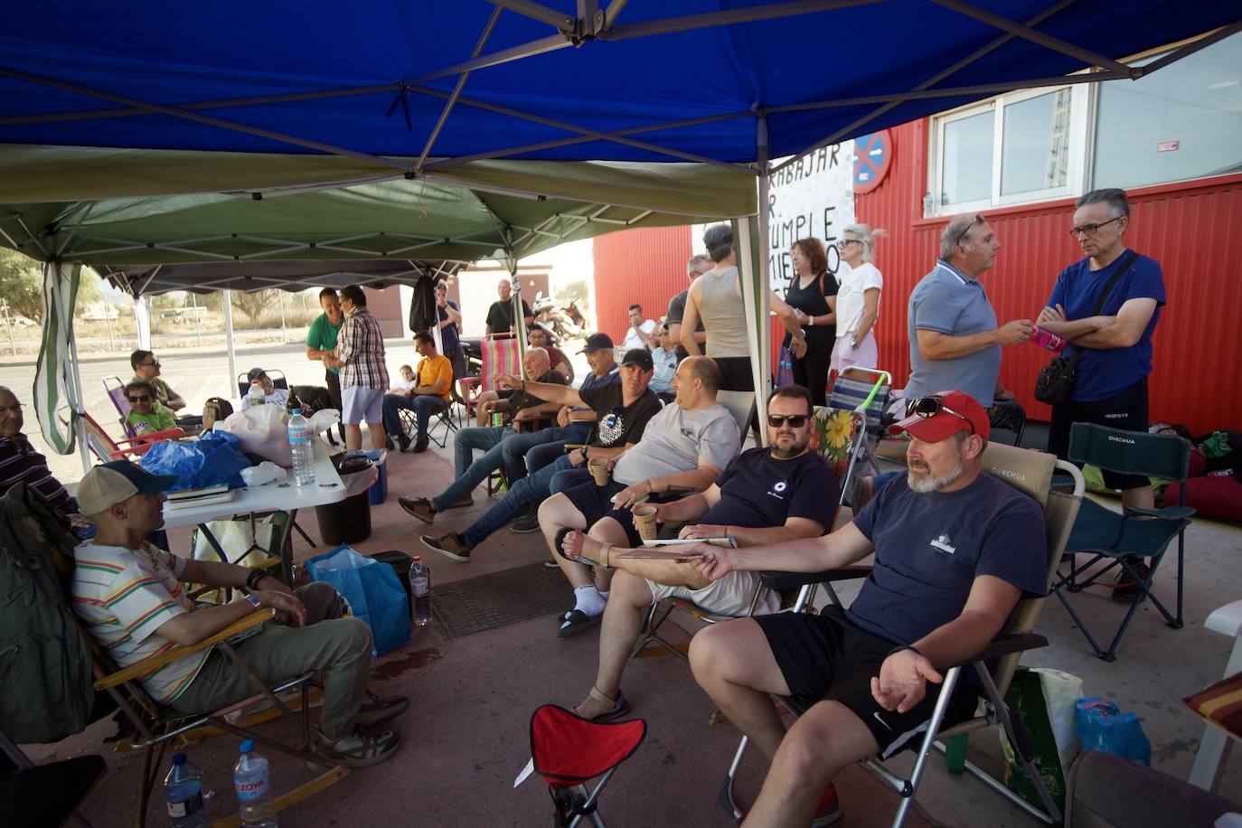Segundo día de acampada de la plantilla de los &#039;coloraos&#039;