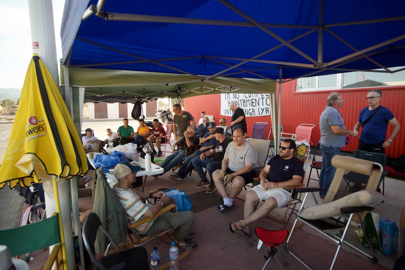 Segundo día de acampada de la plantilla de los &#039;coloraos&#039;