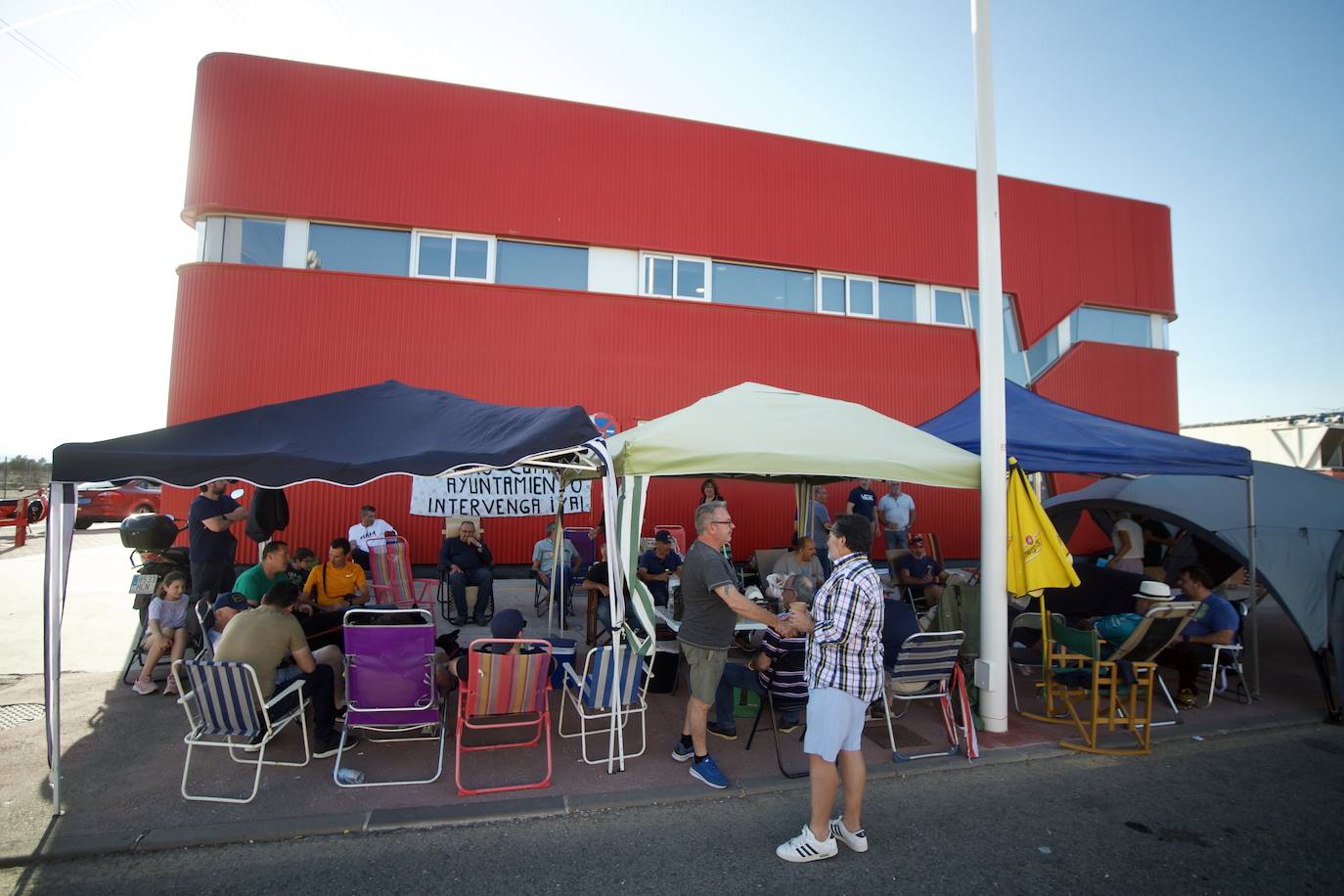 Segundo día de acampada de la plantilla de los &#039;coloraos&#039;