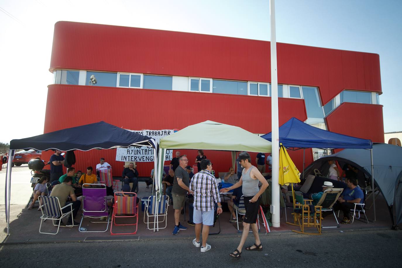Segundo día de acampada de la plantilla de los &#039;coloraos&#039;