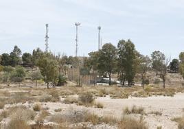 Terrenos del Ministerio de Defensa en Lorca donde se construirán viviendas para alquiler asequible.