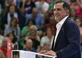 José Antonio Serrano, el pasado sábado durante el acto que ofreció Pedro Sánchez en Murcia.