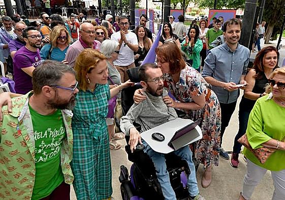 El mitin de Podemos en Murcia encabezado por Echenique, en imágenes