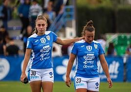 Clara Román y Raquel Pinel, abatidas al acabar el partido de este sábado en el Guadalentín
