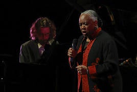 Barbara Hendricks durante el concierto.