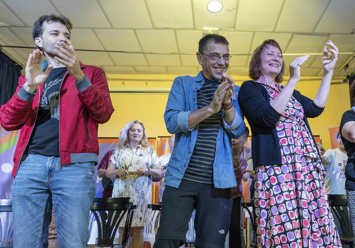 El acto de campaña de Podemos con Monedero en Cartagena, en imágenes