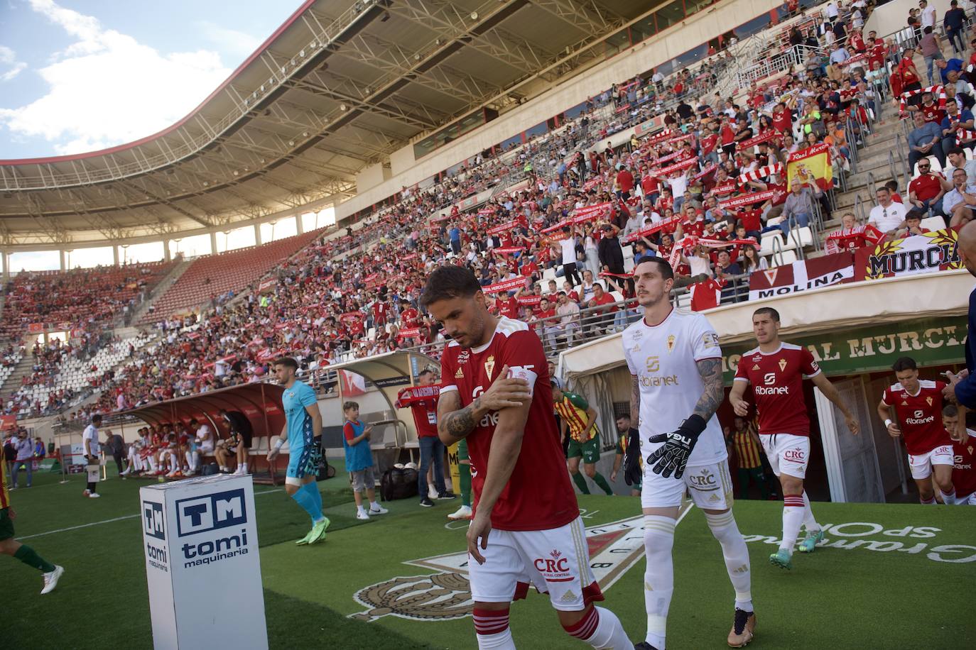 El empate del Real Murcia frente al Castellón, en imágenes