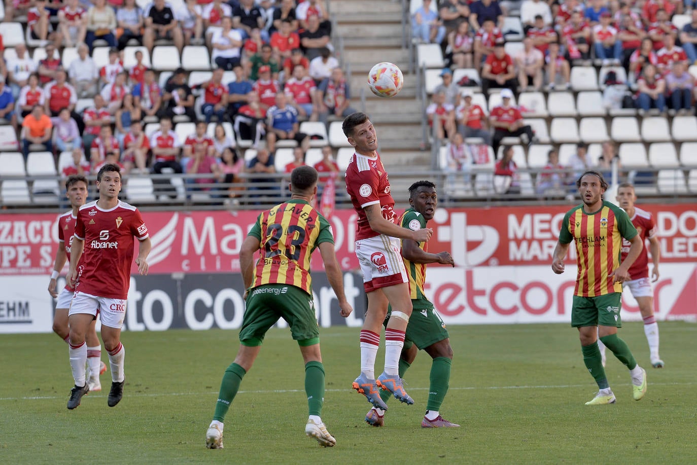 El empate del Real Murcia frente al Castellón, en imágenes