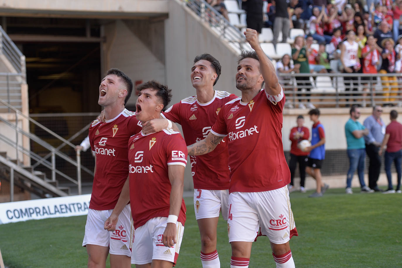 El empate del Real Murcia frente al Castellón, en imágenes