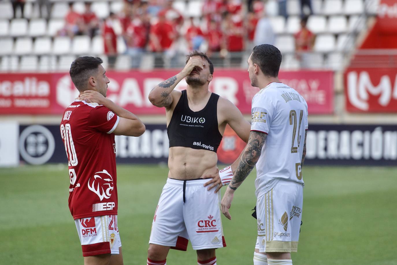 El empate del Real Murcia frente al Castellón, en imágenes