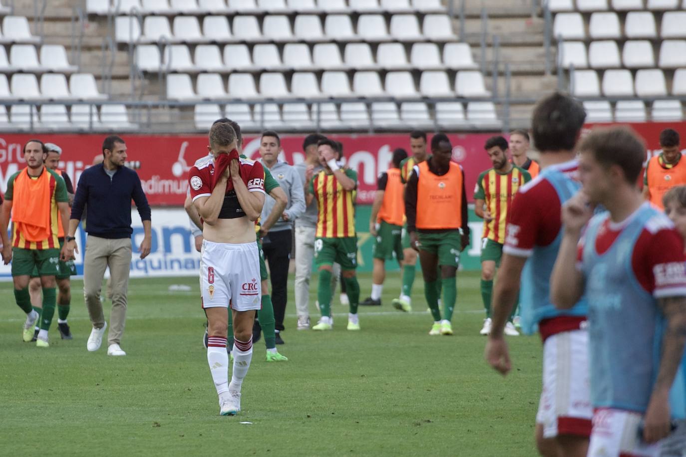 El empate del Real Murcia frente al Castellón, en imágenes