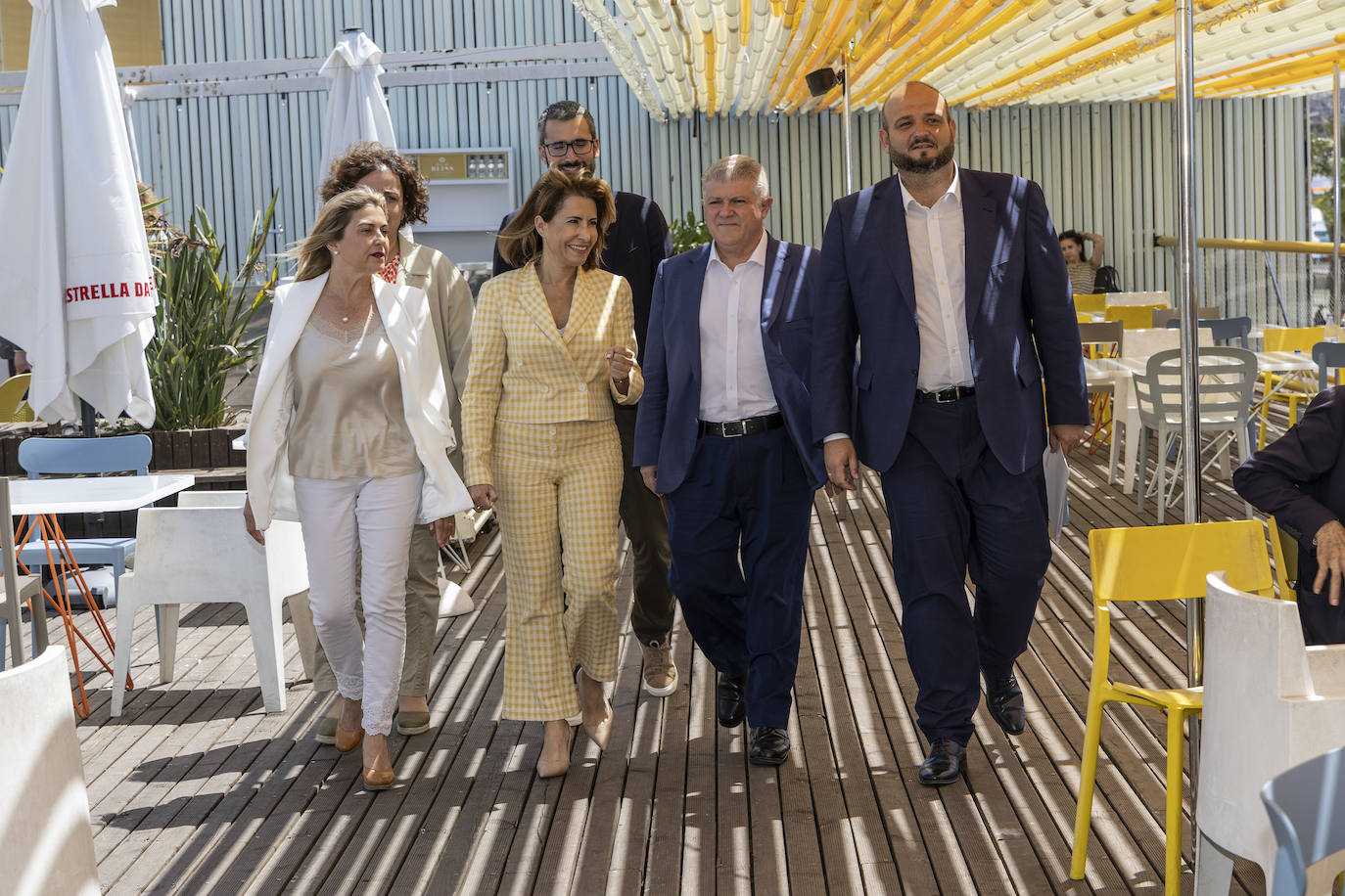Visita de la ministra de Transportes a Cartagena, en imágenes