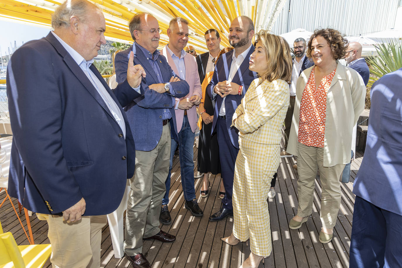 Visita de la ministra de Transportes a Cartagena, en imágenes