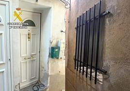 Una de las viviendas afectadas.