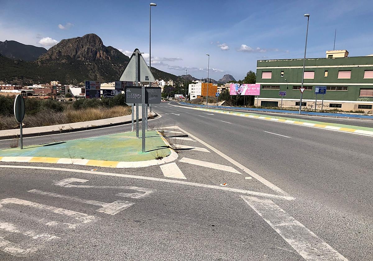 Cruce en el que tuvo lugar el accidente.