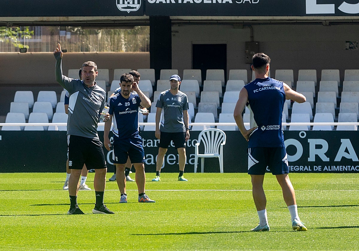 Luis Carrión, en un entrenamiento.