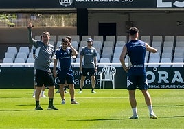 Luis Carrión, en un entrenamiento.
