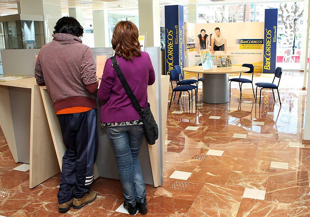 Una oficina de correos, en una imagen de archivo.