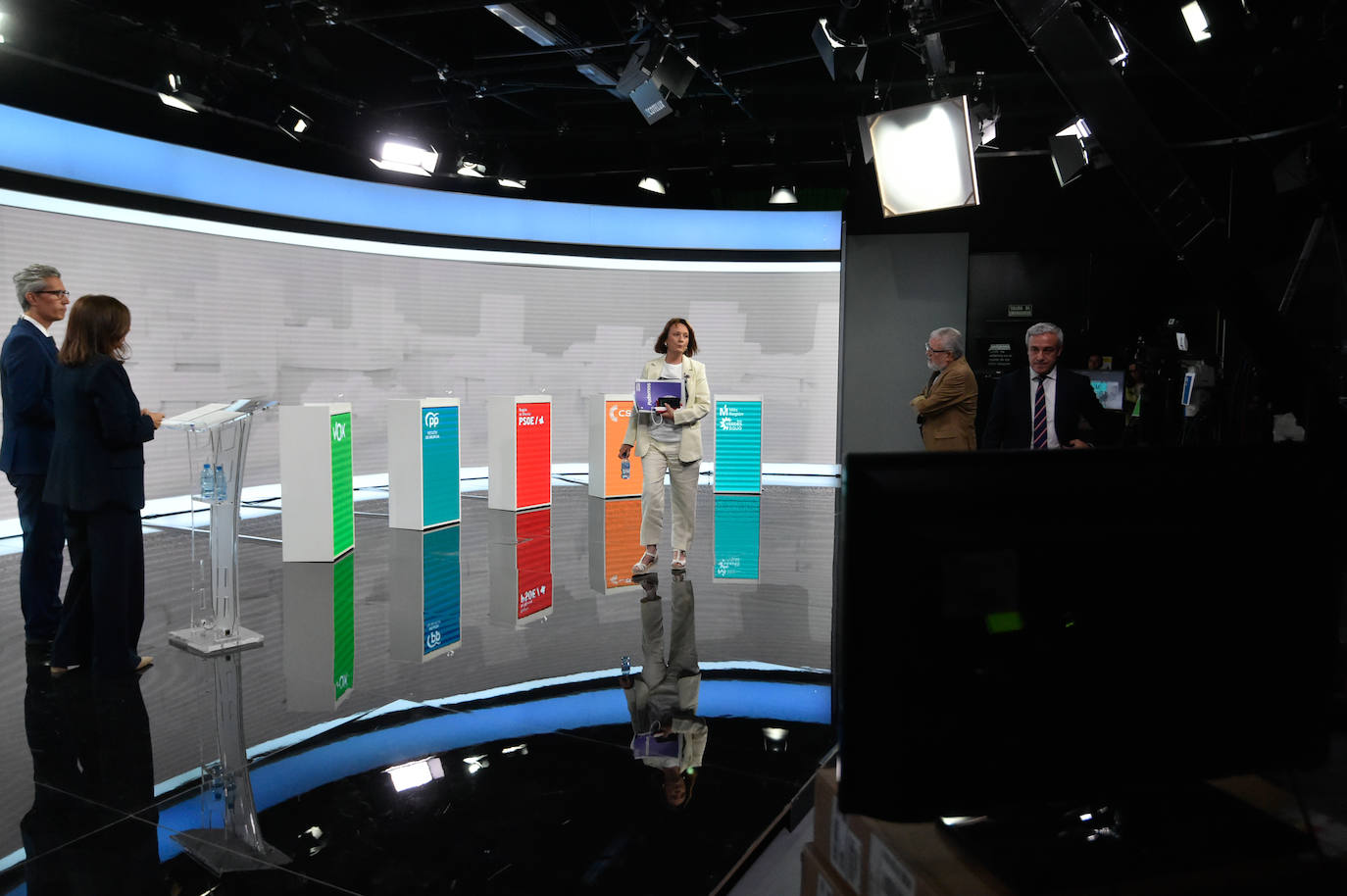 Las imágenes del debate electoral de la Región de Murcia