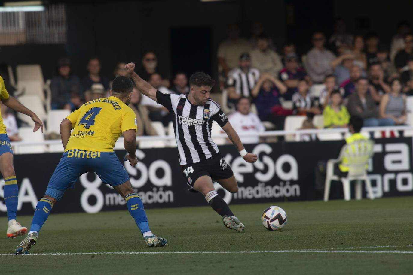 La derrota el Cartagena frente a Las Palmas, en imágenes