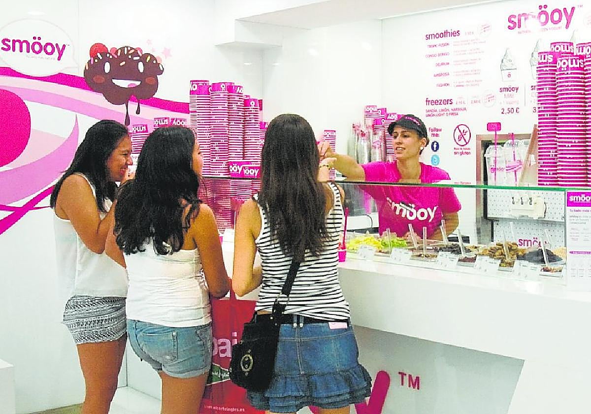 Establecimiento de la cadena Smöoy, una de las mayores firmas franquiciadoras murcianas.