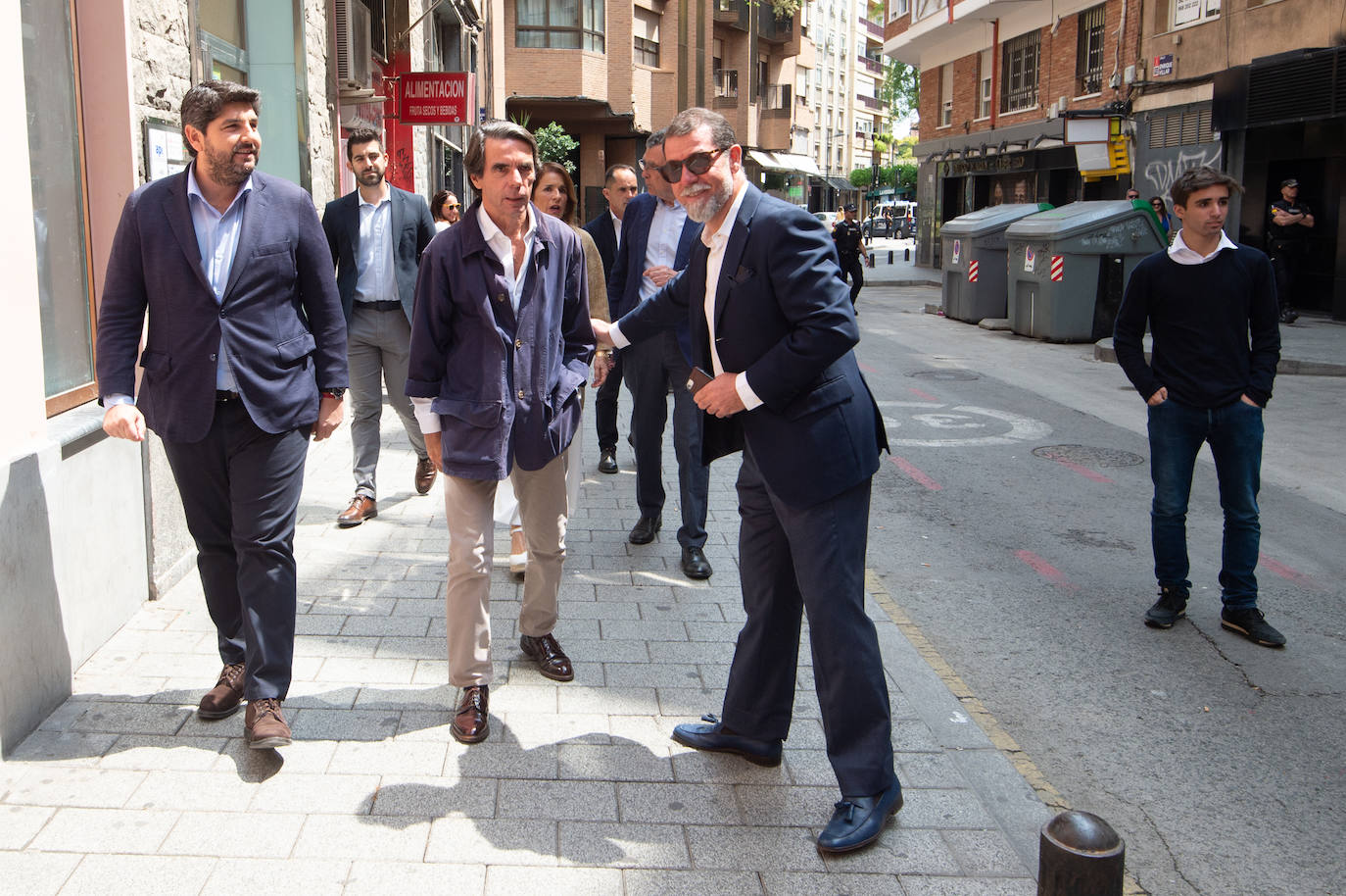 El mitin de Aznar, Miras y Ballesta en Murcia, en imágenes