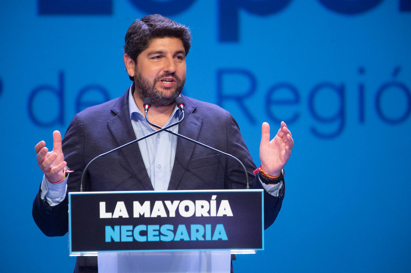 El mitin de Aznar, Miras y Ballesta en Murcia, en imágenes