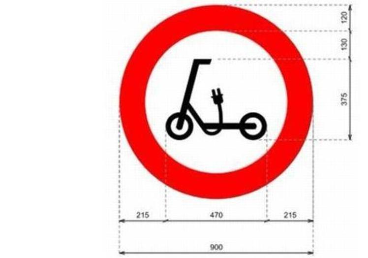 Señal de entrada prohibida a vehículos de movilidad personal (R-118).