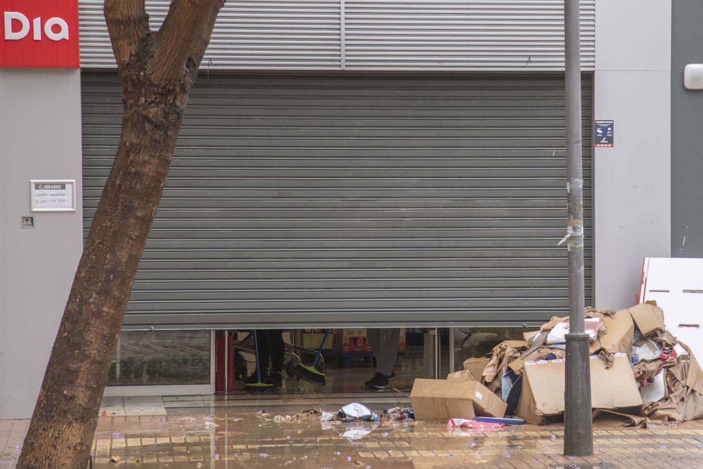 Los efectos de la DANA en Cartagena, en imágenes