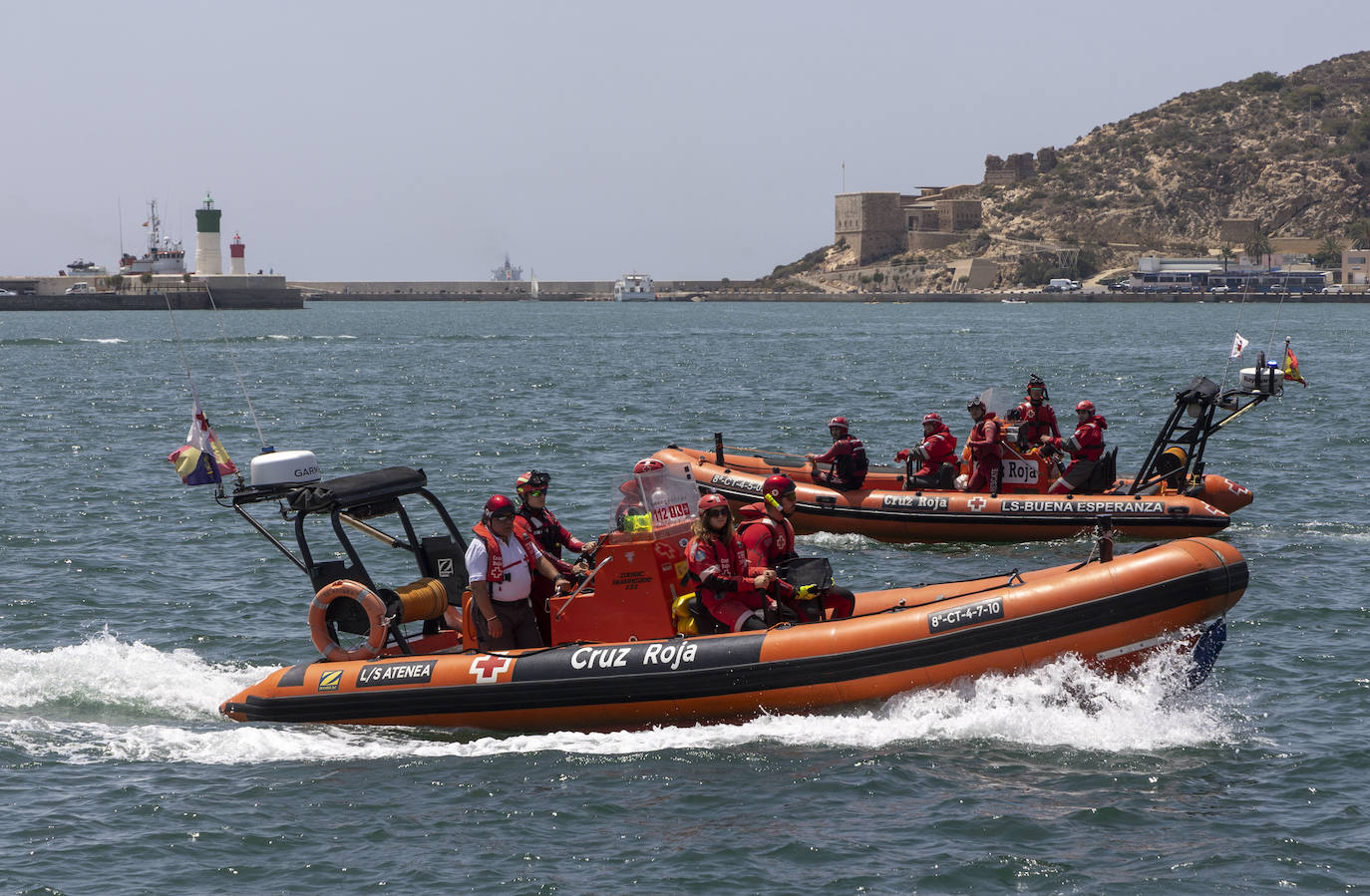 Galería: La Armada simula el rescate de un barco en Cartagena
