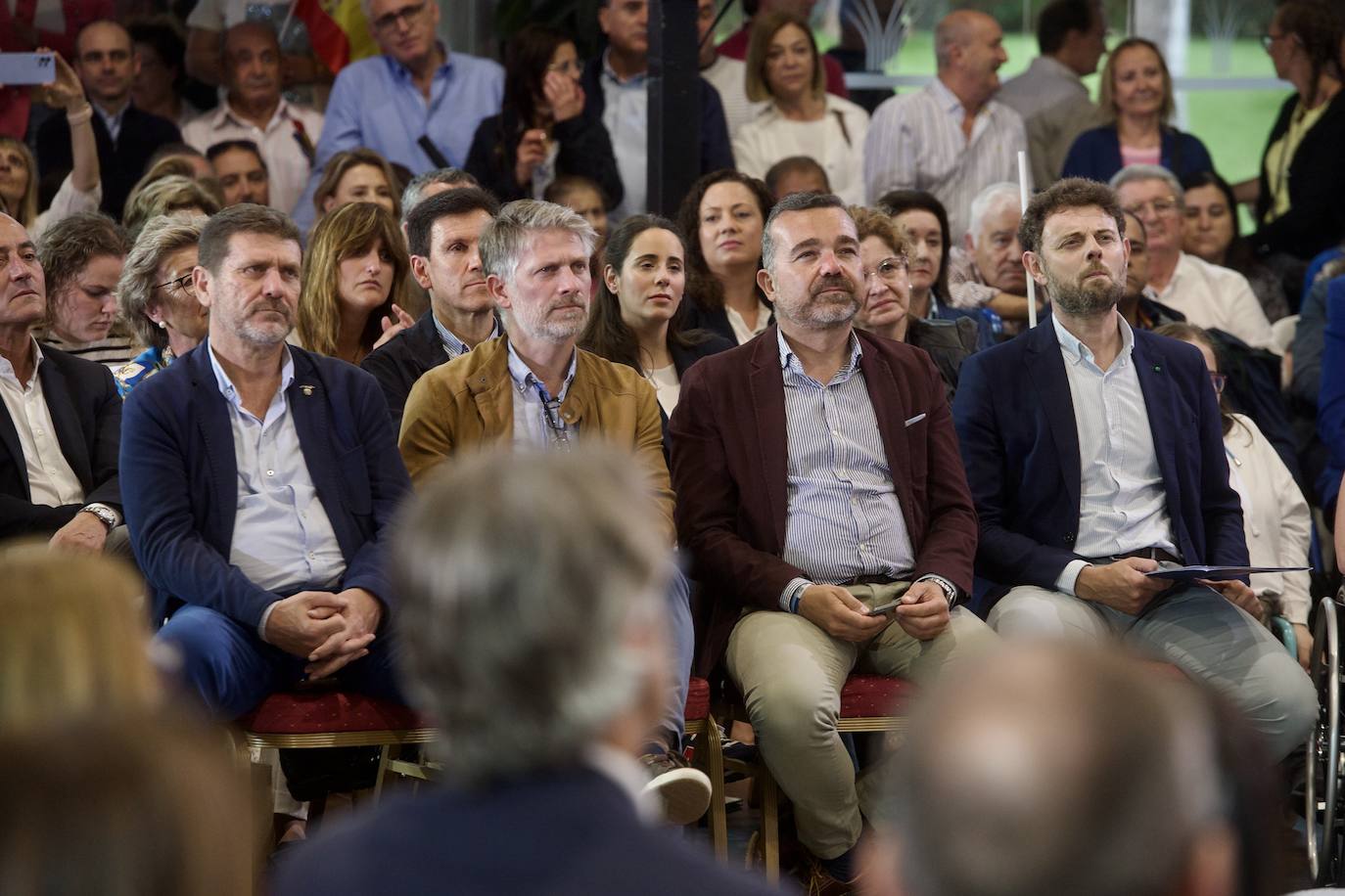 Las imágenes del mitin de Feijóo en Murcia