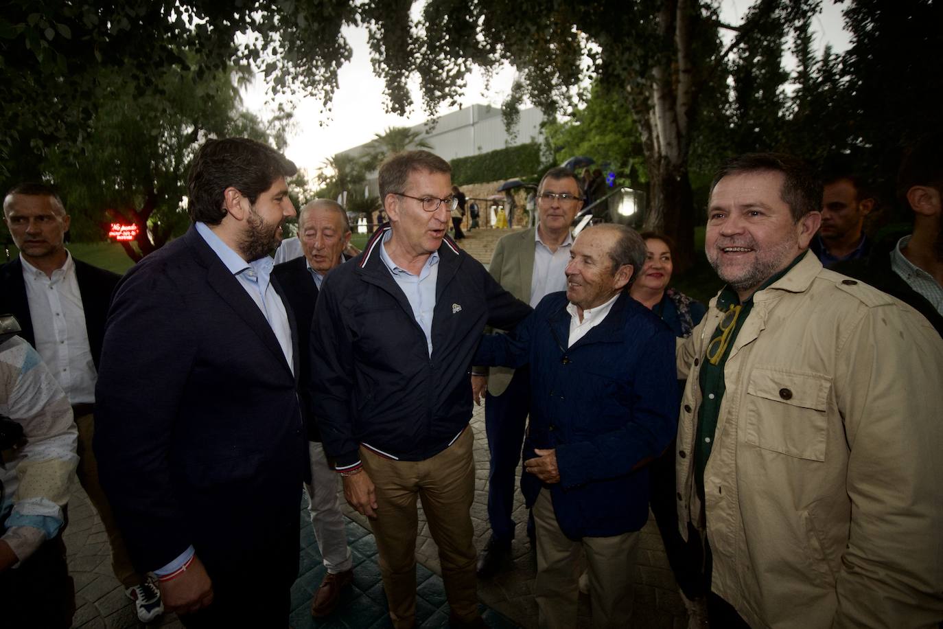 Las imágenes del mitin de Feijóo en Murcia